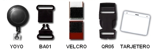 Enganches de los lanyards 1